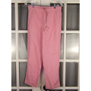NWT J Crew Womens Bohemian Rose Linen Blend Tie Waist Seaside Pants‎ XS